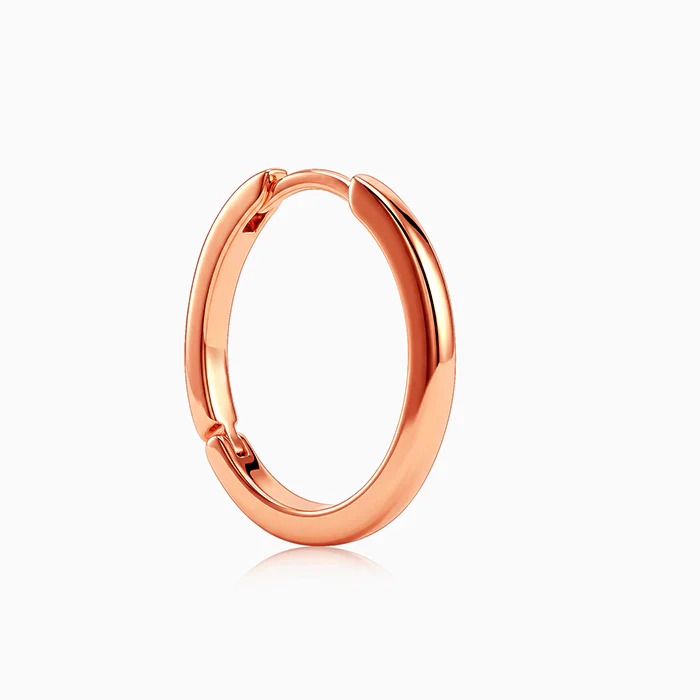 Rose Gold Shine Hoops - Image 4