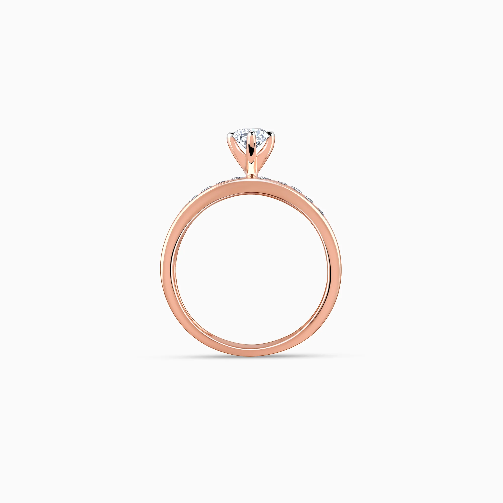 Rose Gold Smitten Solitaire Lab Grown Diamond Ring - Image 5