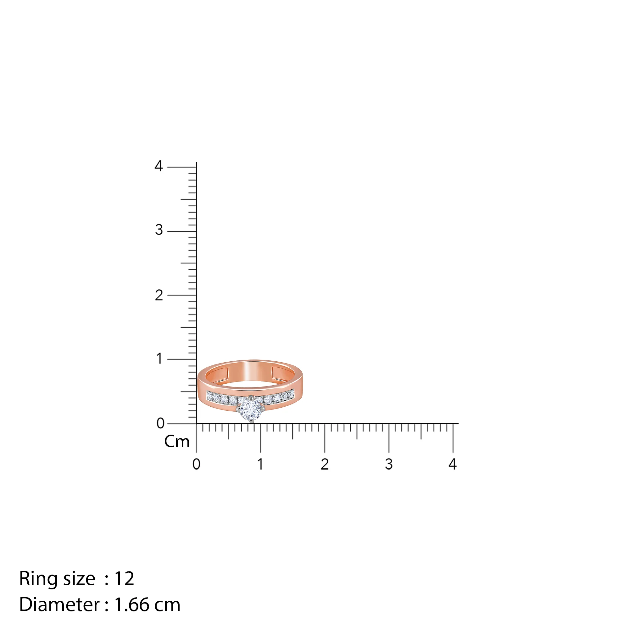 Rose Gold Smitten Solitaire Lab Grown Diamond Ring - Image 6
