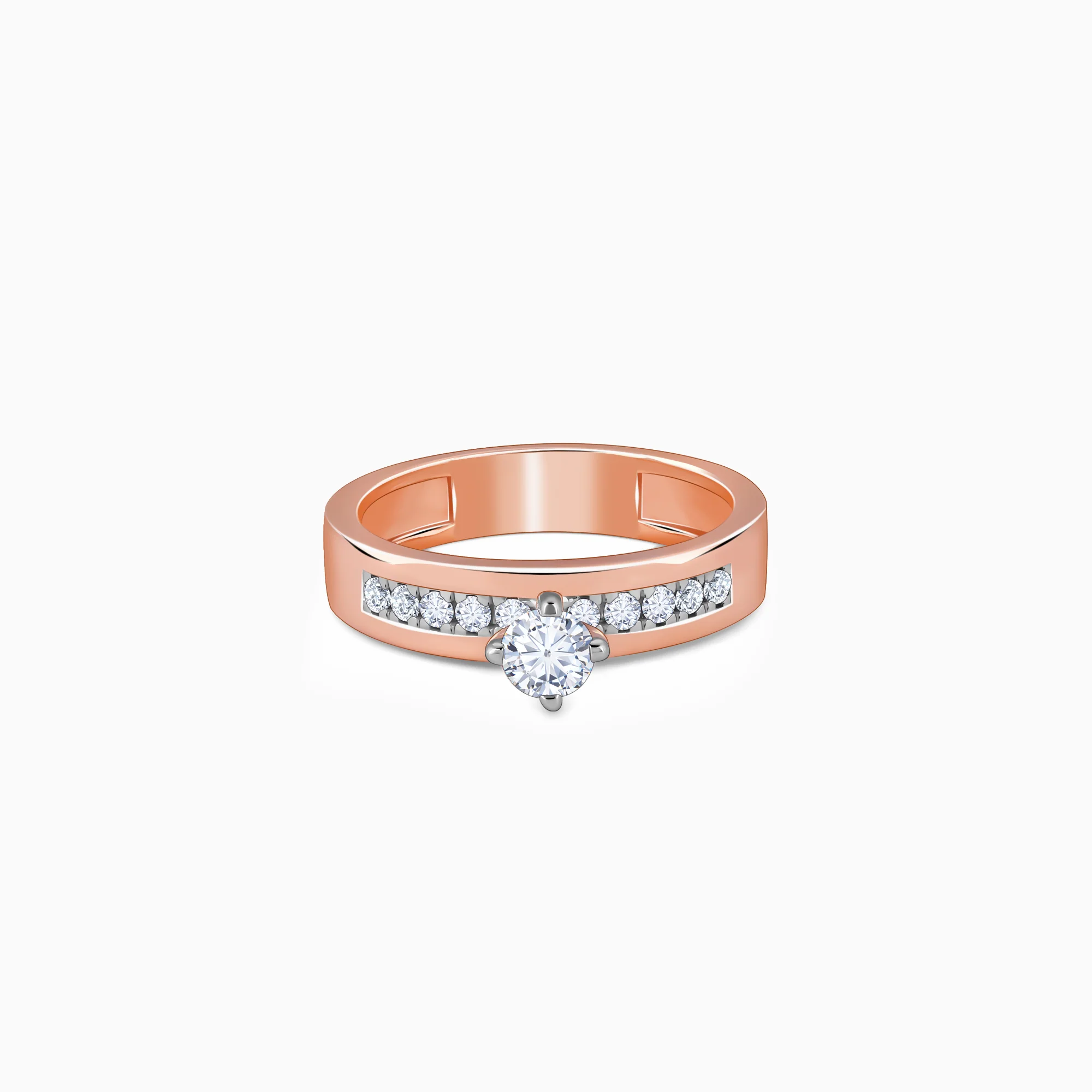 Rose Gold Smitten Solitaire Lab Grown Diamond Ring