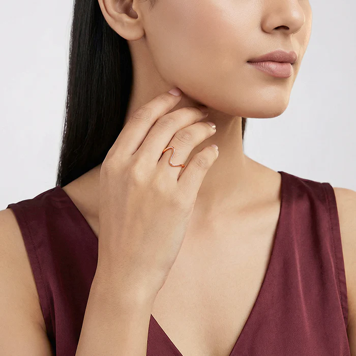 Rose Gold Soft Spiral Ring (Size 12) - Image 3