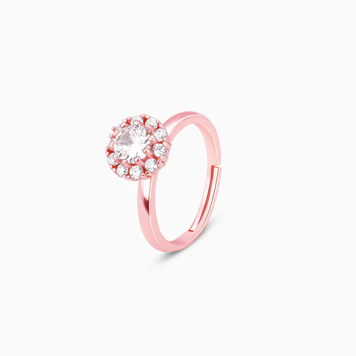 Anushka Sharma Rose Gold Solitaire Spin Ring - Image 6