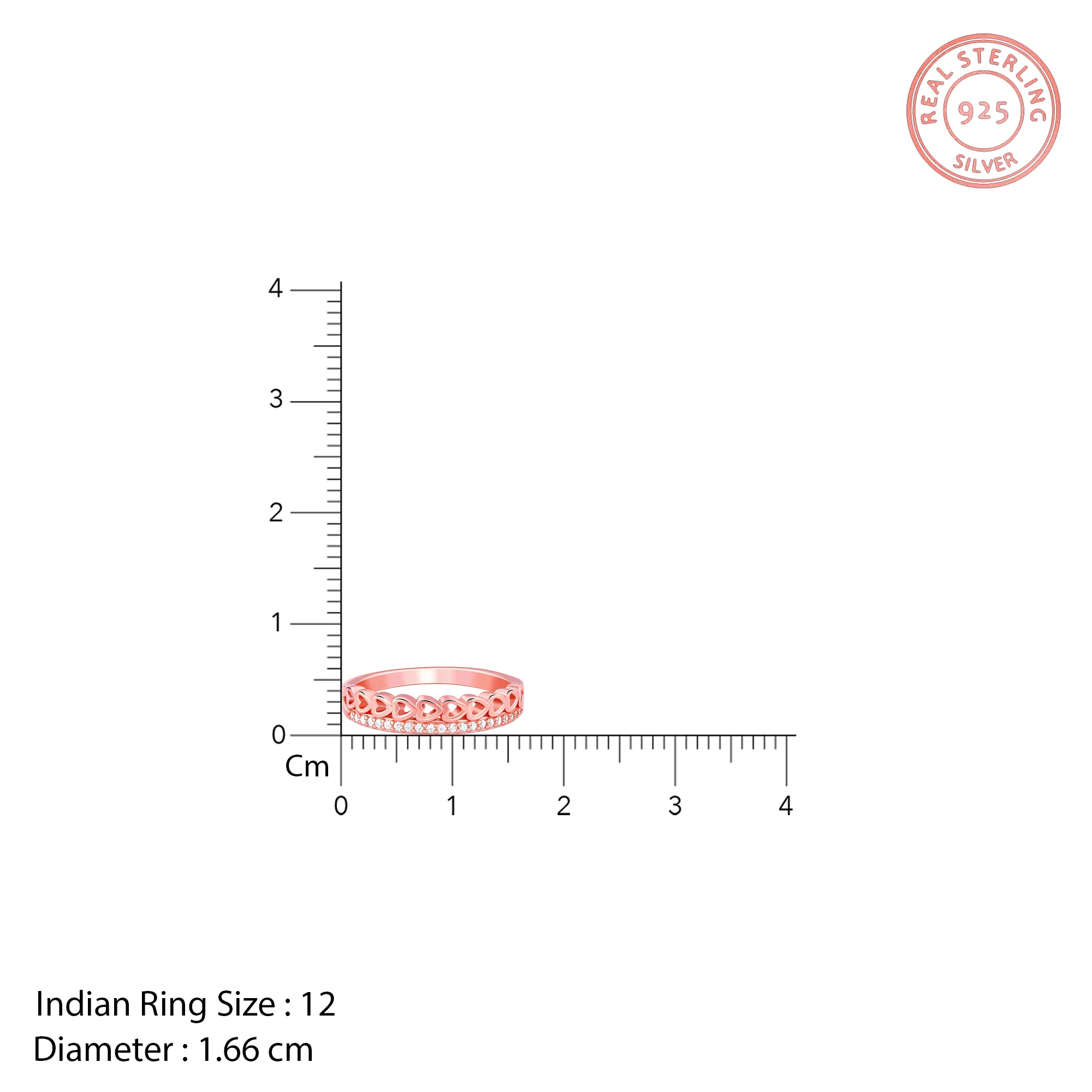 Rose Gold Spark Romance Ring - Image 5