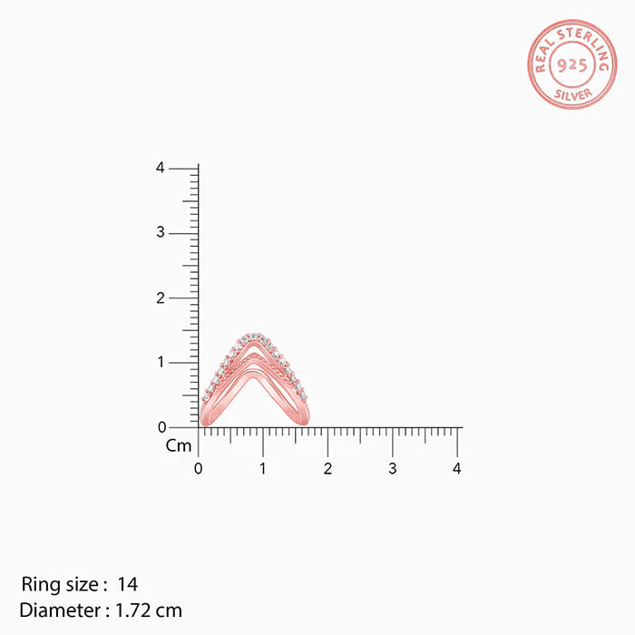 Rose Gold Sparkling Spirits Vanki Ring - Image 5
