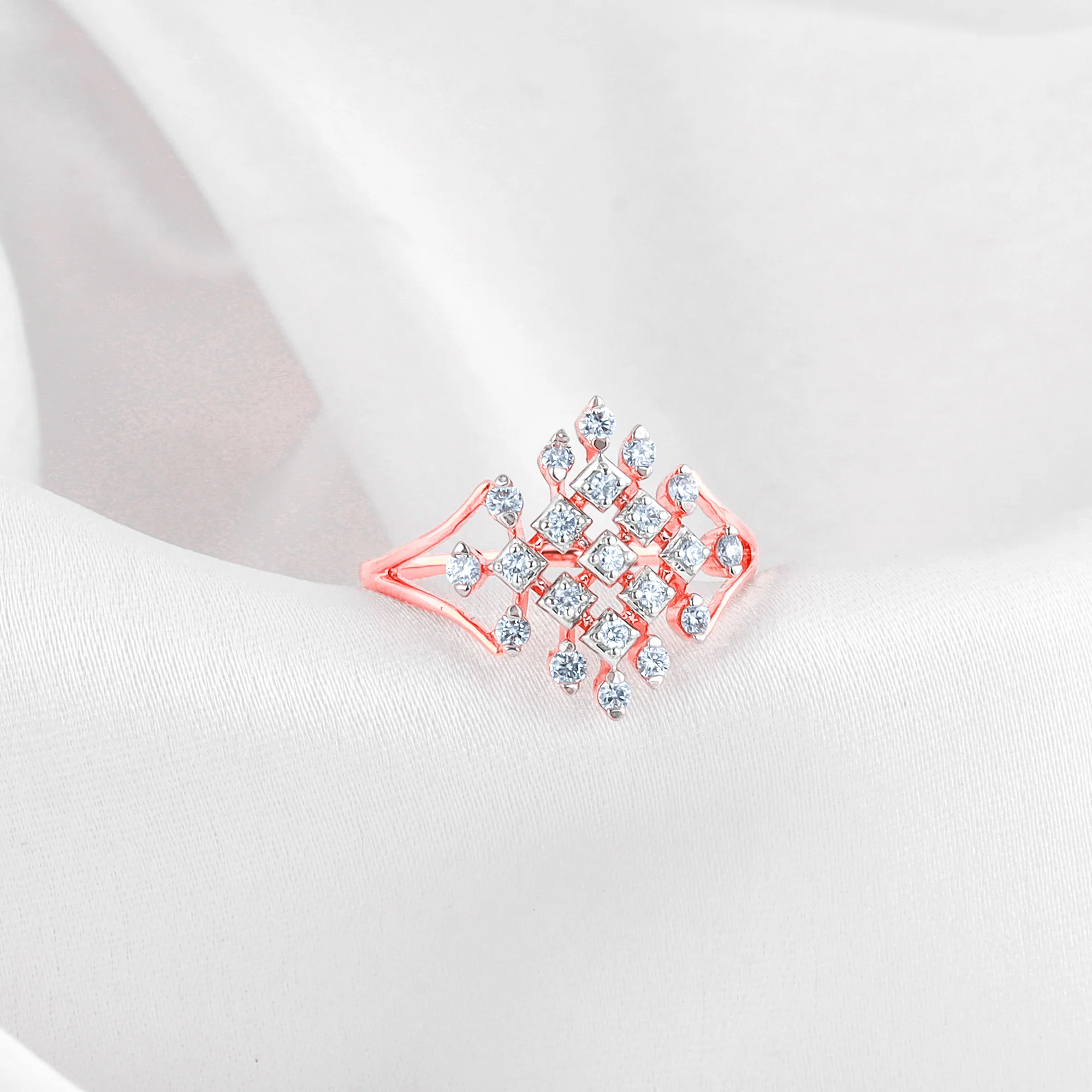 Rose Gold Spectacular Diamond Ring - Image 2