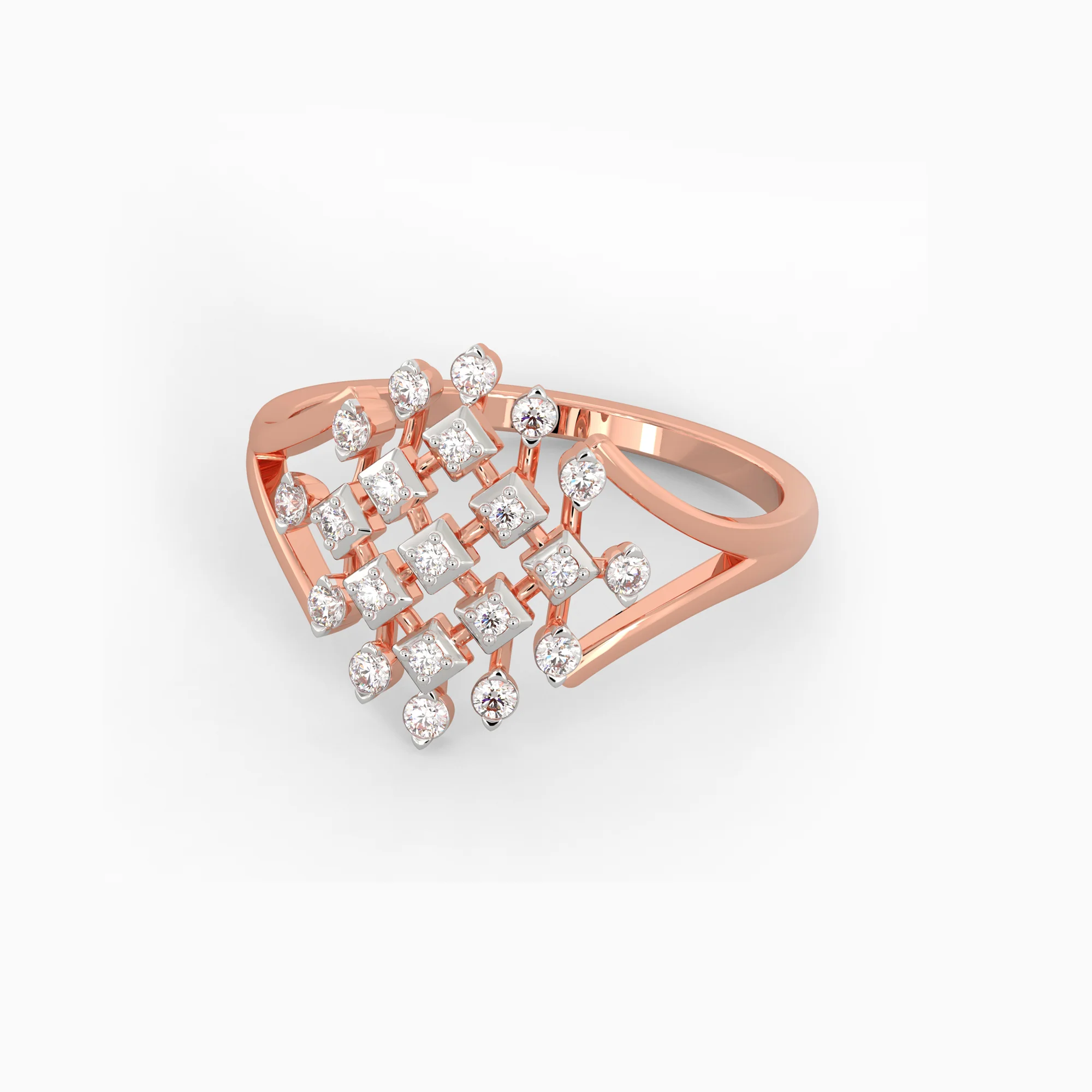 Rose Gold Spectacular Diamond Ring - Image 4