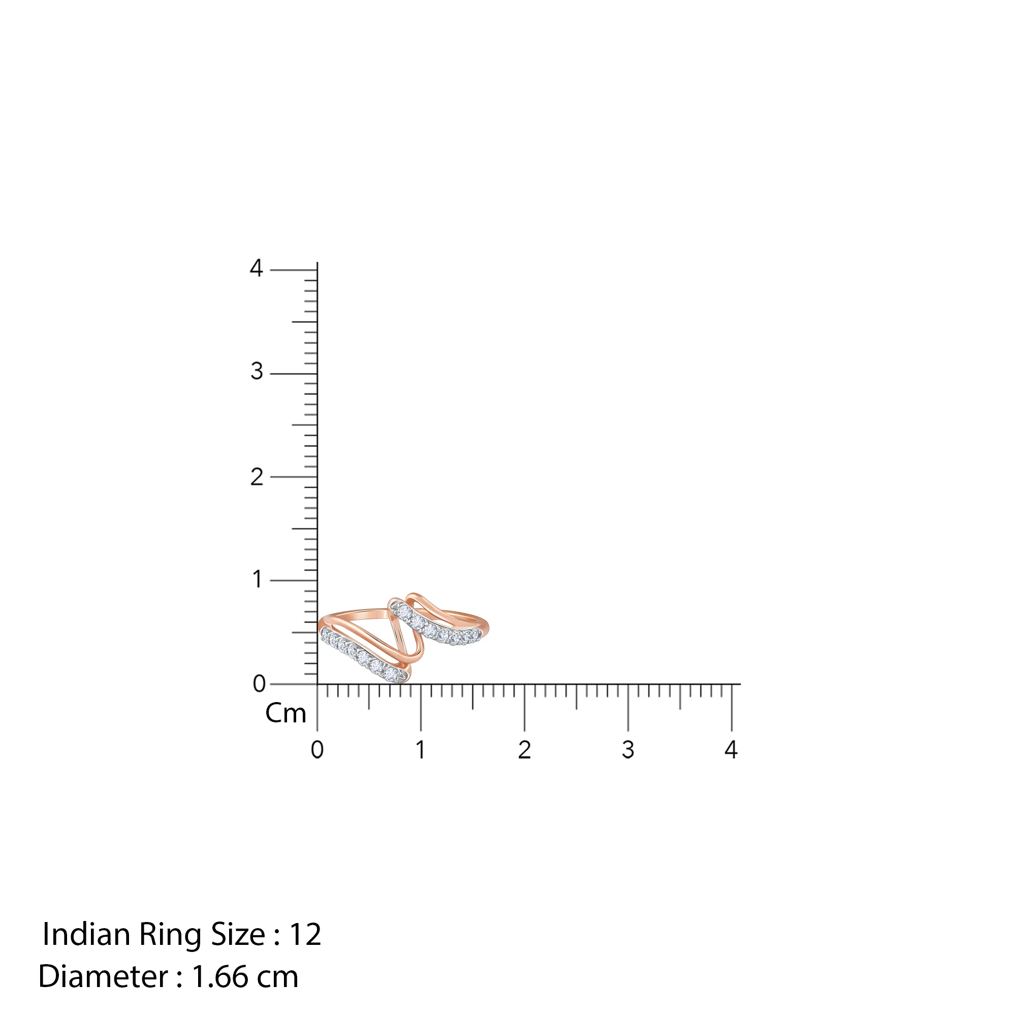 Rose Gold Spiral Lab Grown Diamond Ring - Image 6