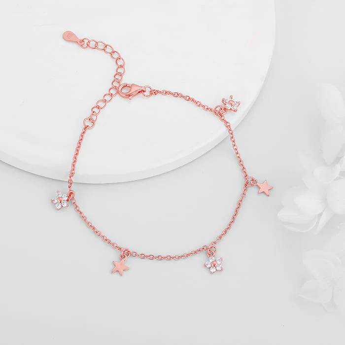 Rose Gold Starlit Dreams Charm Bracelet - Image 2