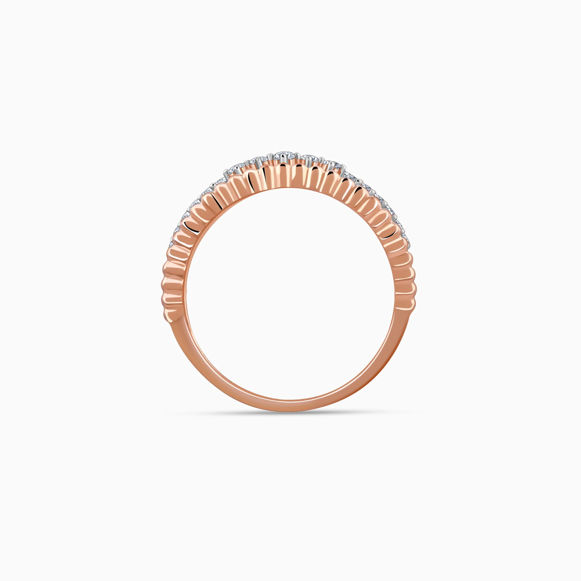 Rose Gold Starlit Halo Lab Grown Diamond Ring - Image 5