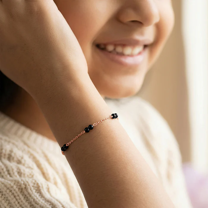 Rose Gold Starry Dot Kids Bracelet (2 - 8 Years) - Image 3