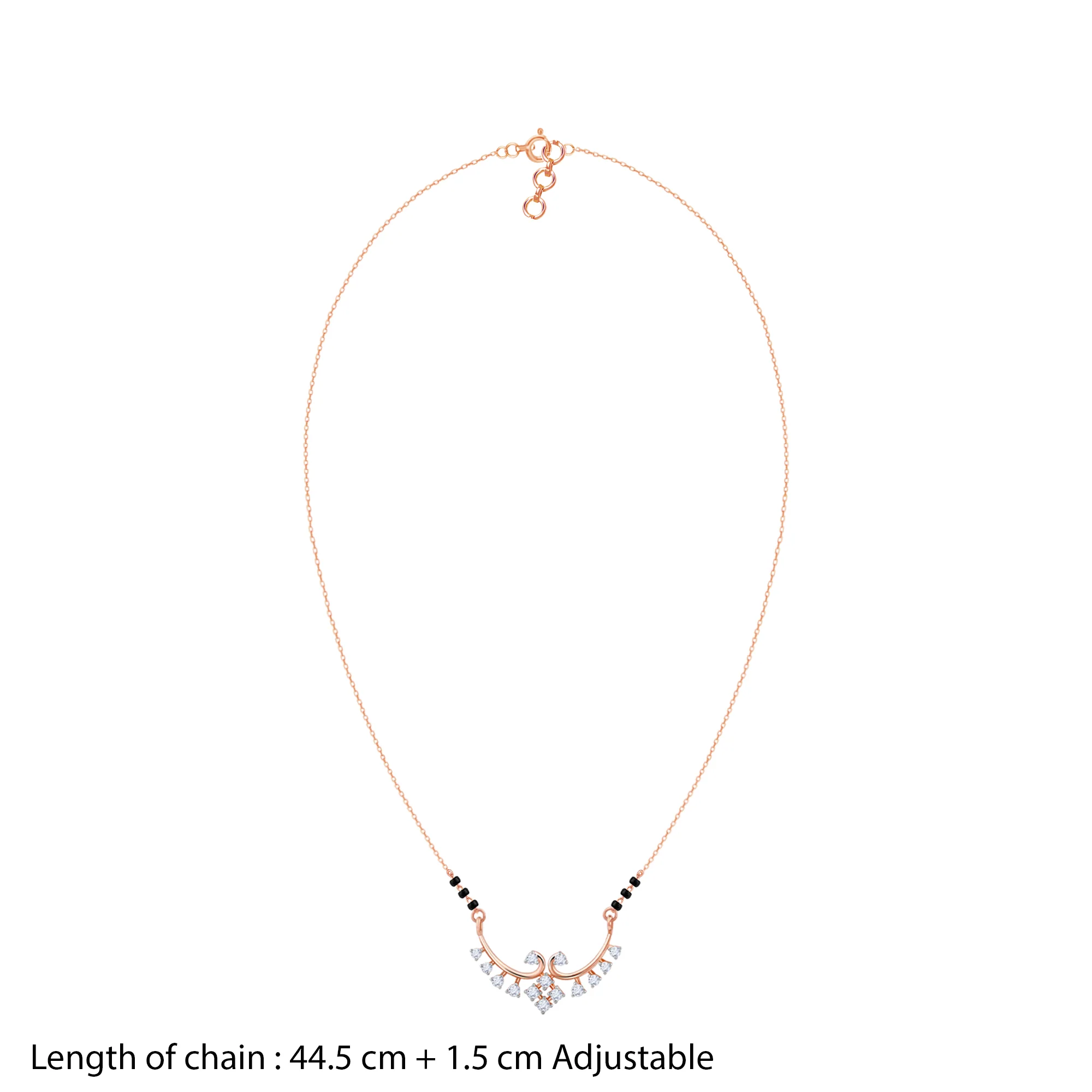 Rose Gold Sunetra Diamond Mangalsutra - Image 5