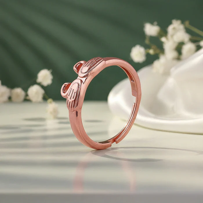 Rose Gold Swan Ring - Image 2