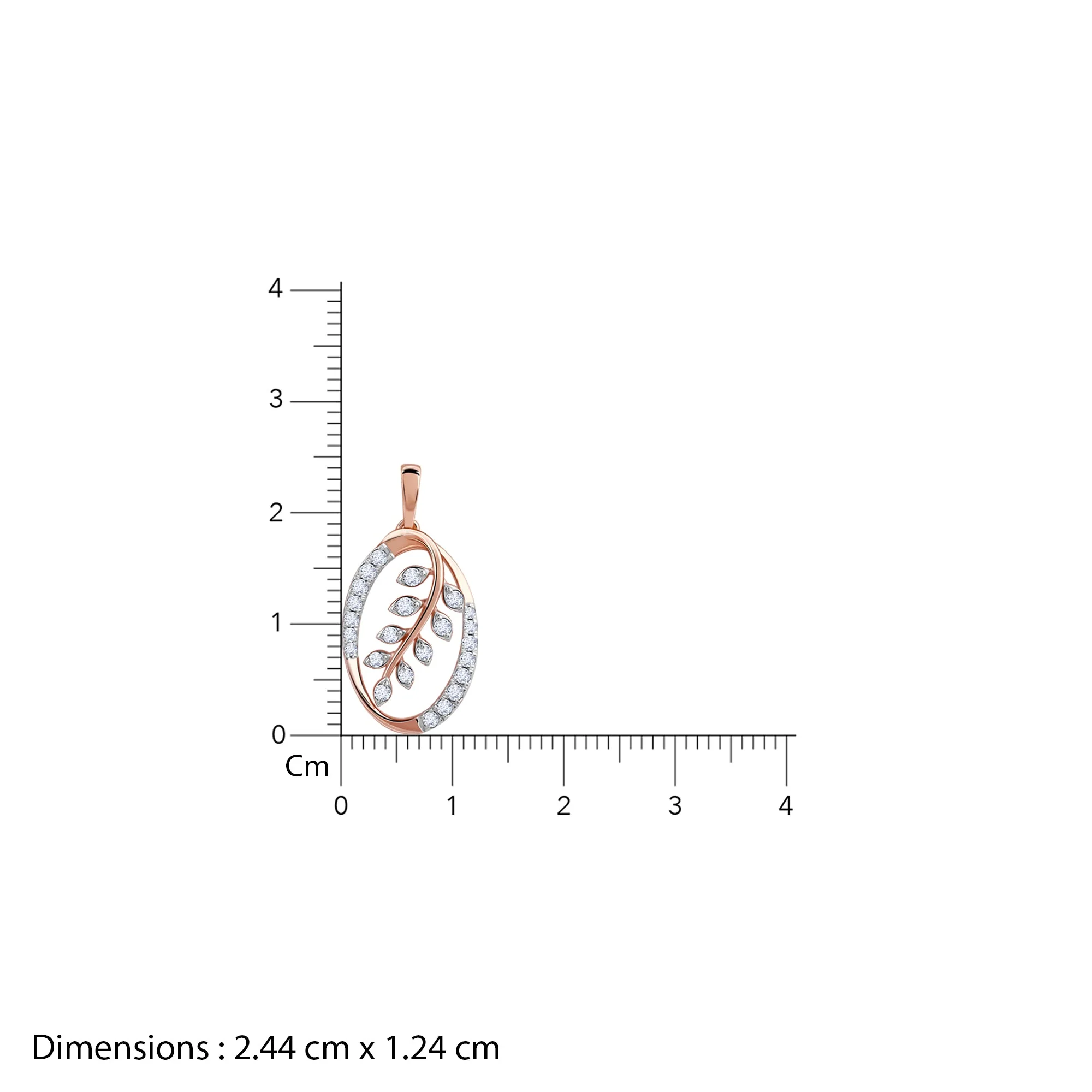 Rose Gold Sweet Alyssum Lab Grown Diamond Pendant - Image 6