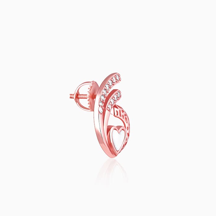 Rose Gold Tender Affection Earrings - Image 4