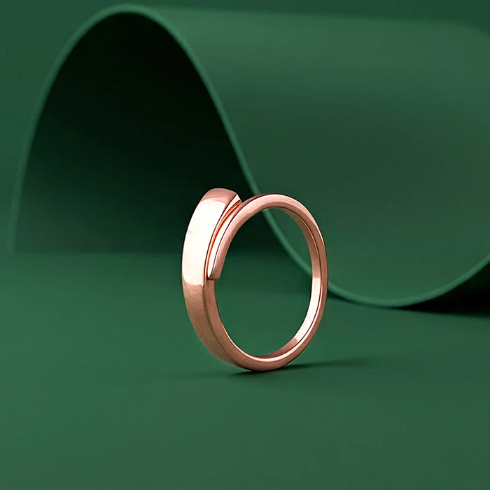 Rose Gold Timeless Flow Ring - Image 2
