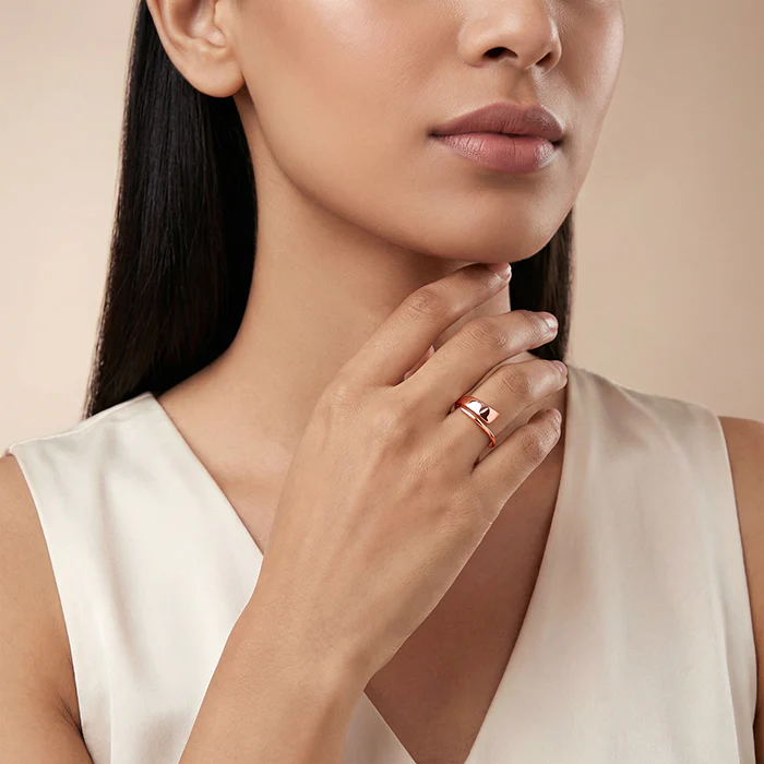 Rose Gold Timeless Flow Ring - Image 3