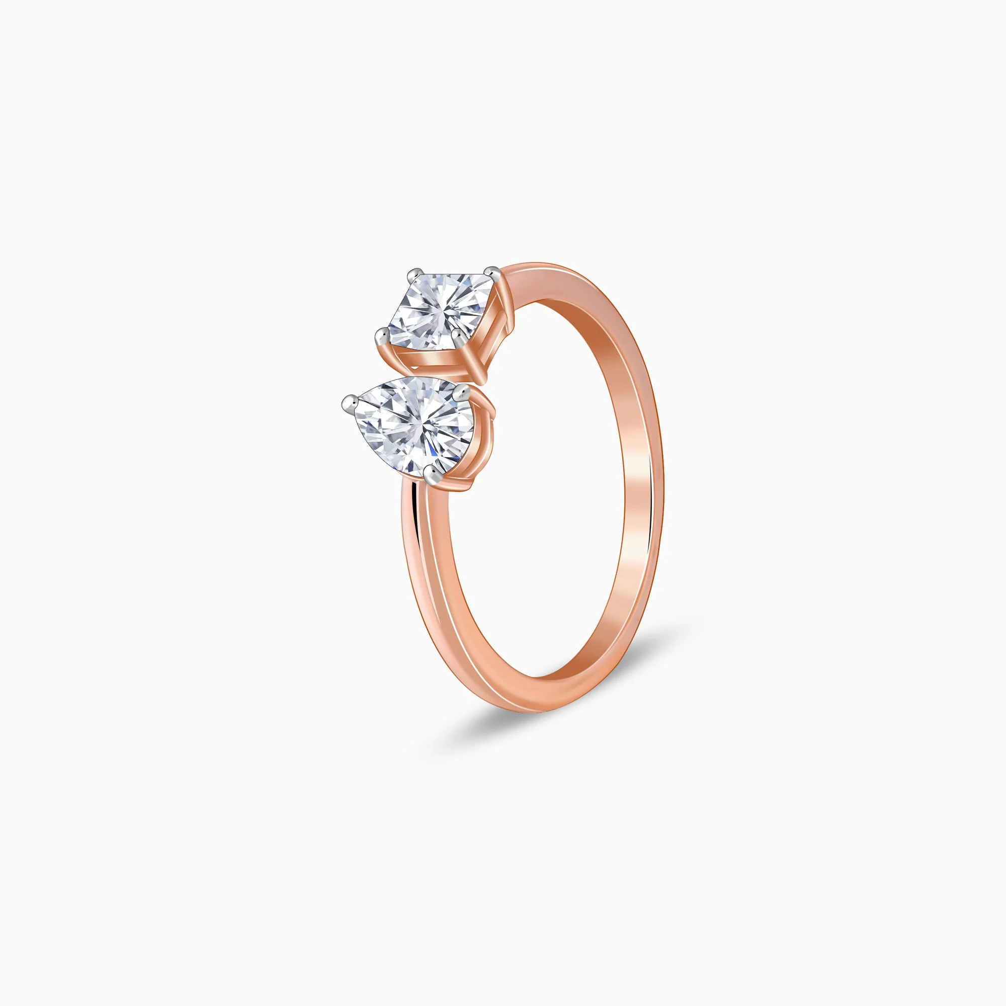 Rose Gold Toi Moi Solitaire Lab Grown Diamond Ring - Image 4