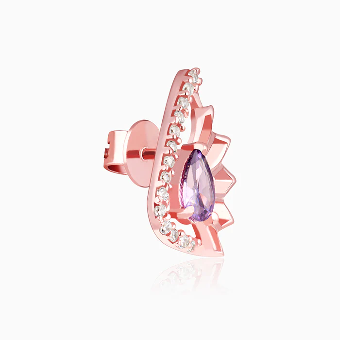 Rose Gold Notre Dame Earrings - Image 4