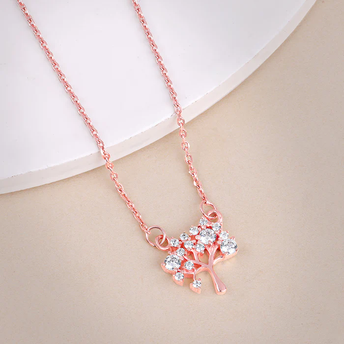 Rose Gold Tree of Life Necklace - Image 2