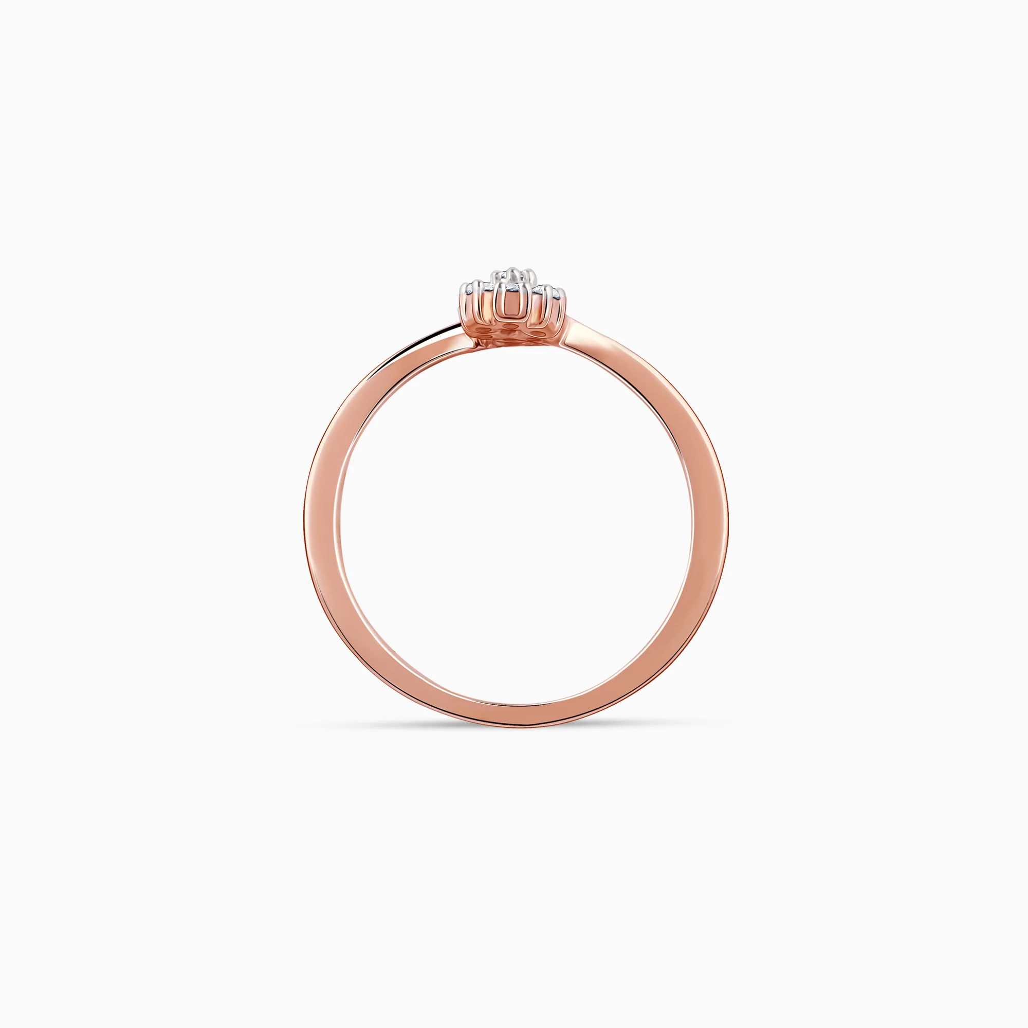 Rose Gold Twain Bouquet Lab Grown Diamond Ring - Image 5