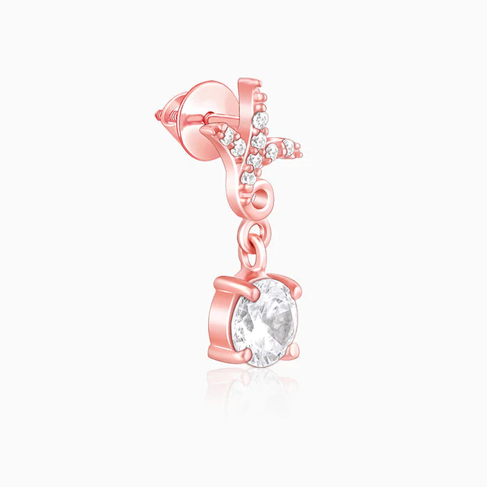 Rose Gold Twigs of Twinkle Earrings - Image 4