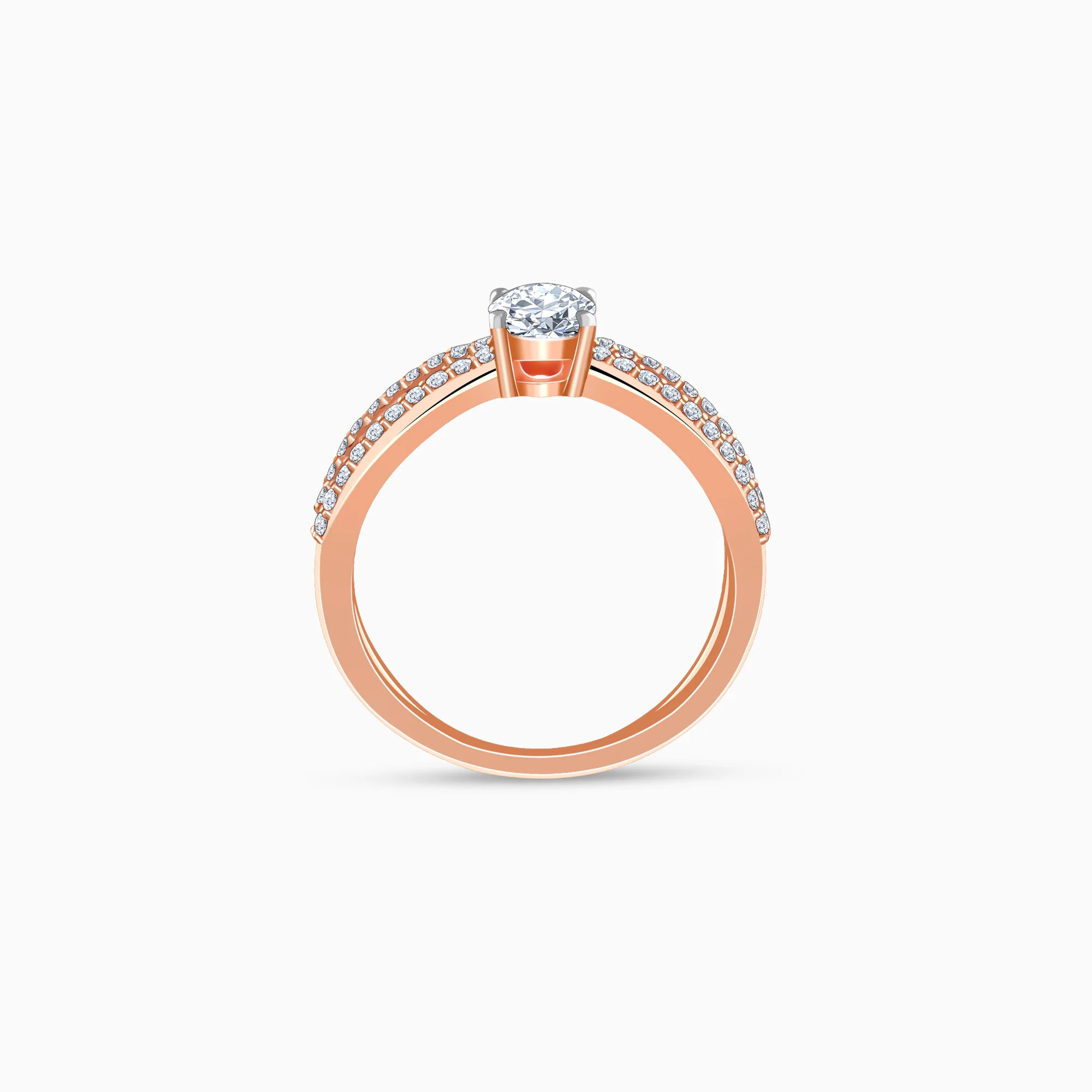 Rose Gold Twilight Celeste Lab Grown Diamond Ring - Image 5