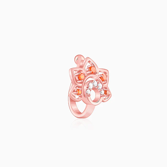 Rose Gold Uma Nose Pin (Clip on) - Image 4