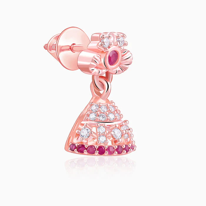 Rose Gold Vaishali Jhumki - Image 4