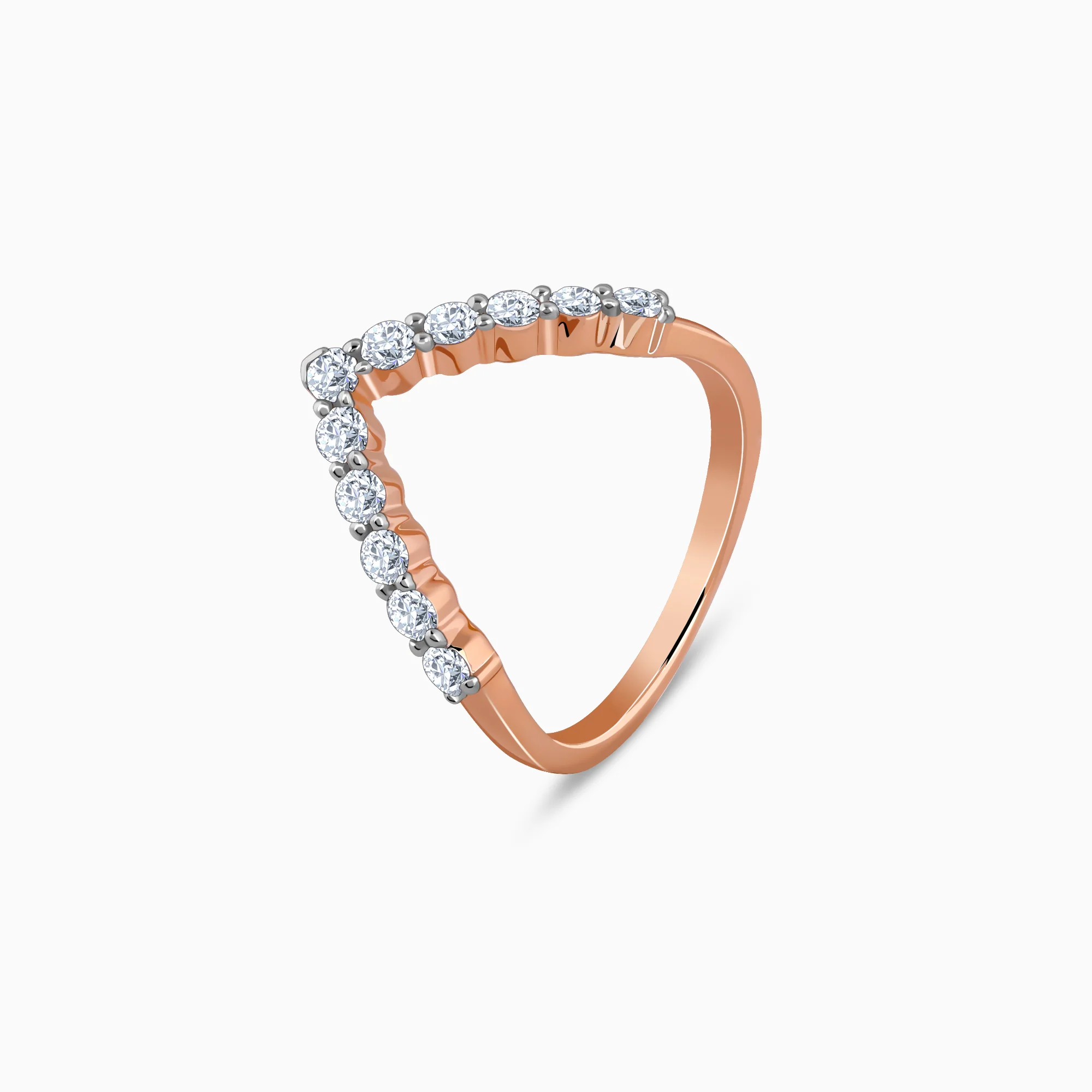 Rose Gold Vanki Diamond Ring - Image 5