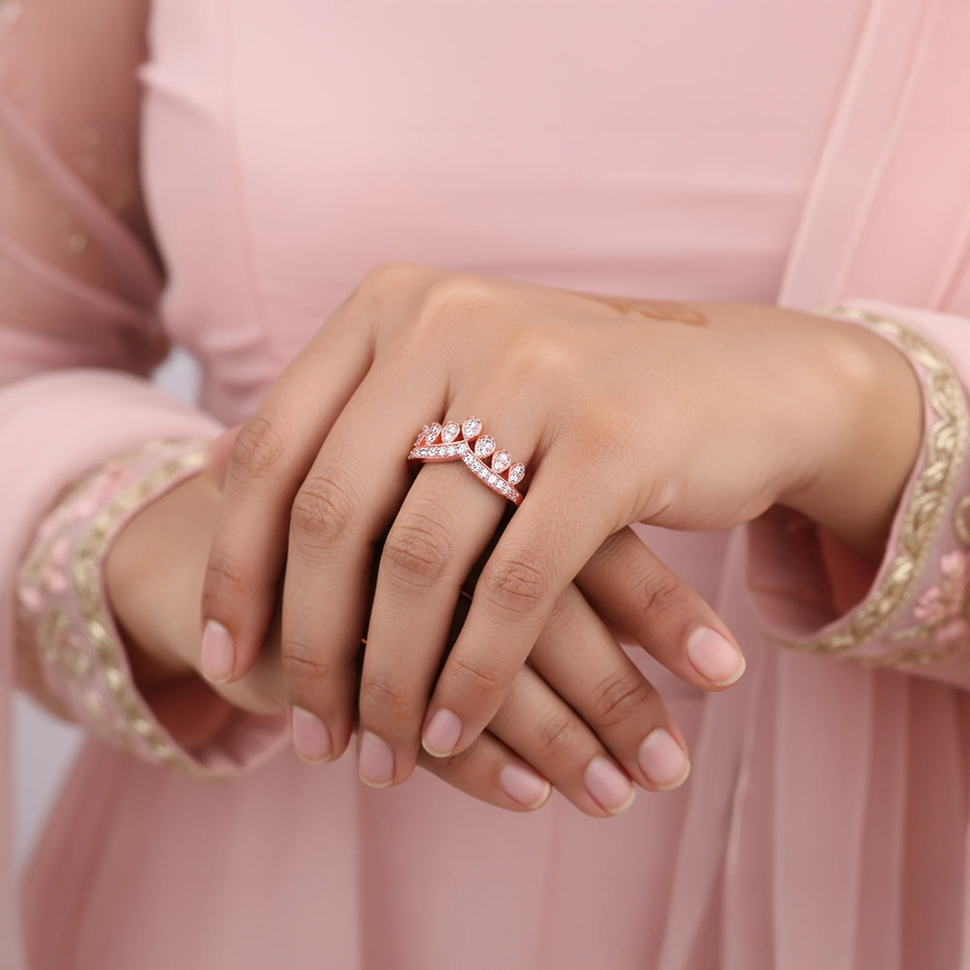 Rose Gold Your Crown Ring - Image 3