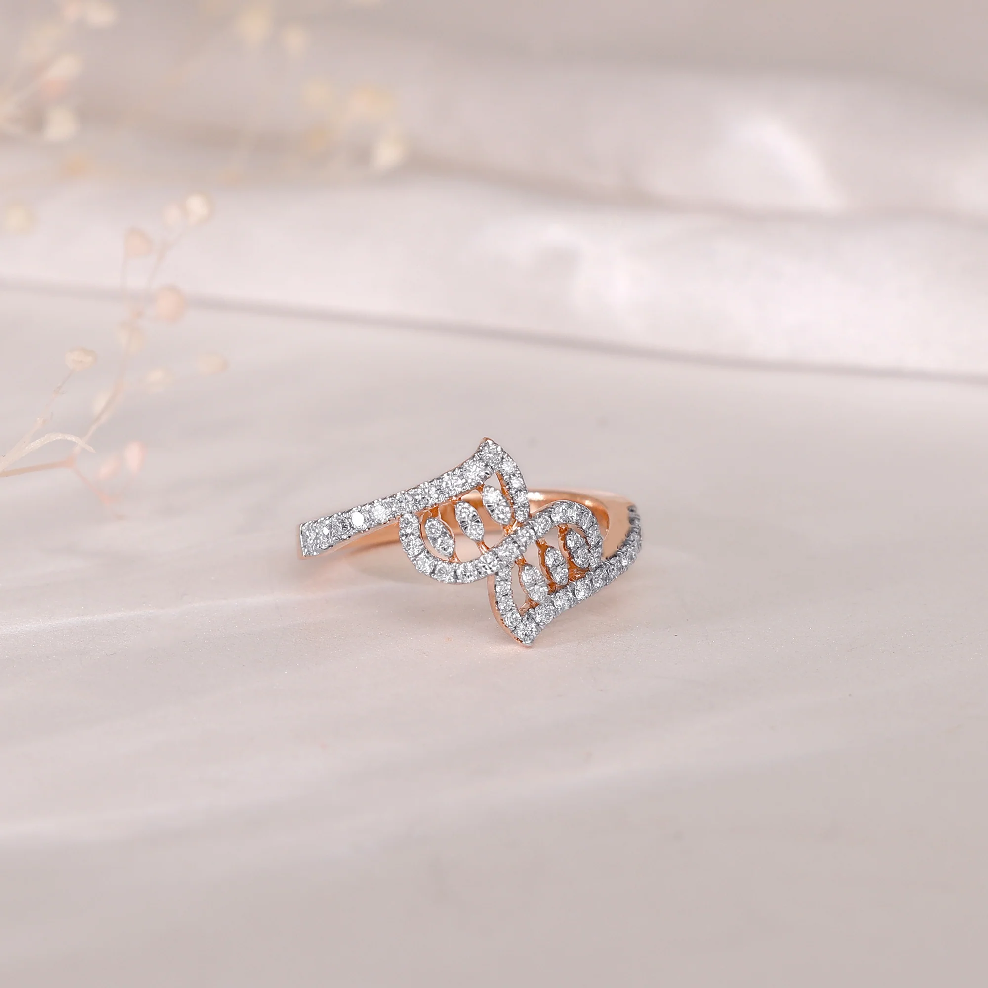 Rose Gold Zephyr Diamond Ring - Image 2