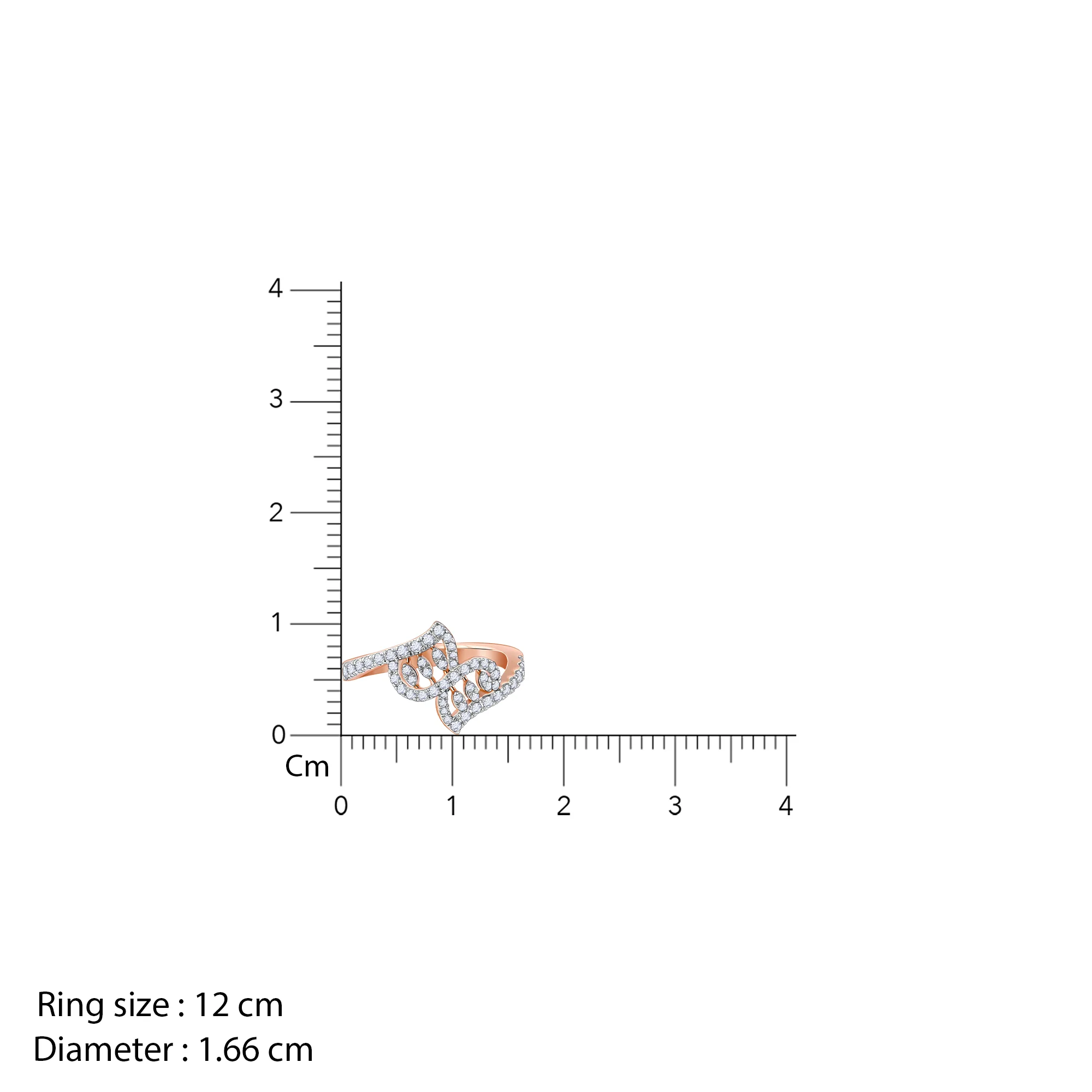 Rose Gold Zephyr Diamond Ring - Image 6