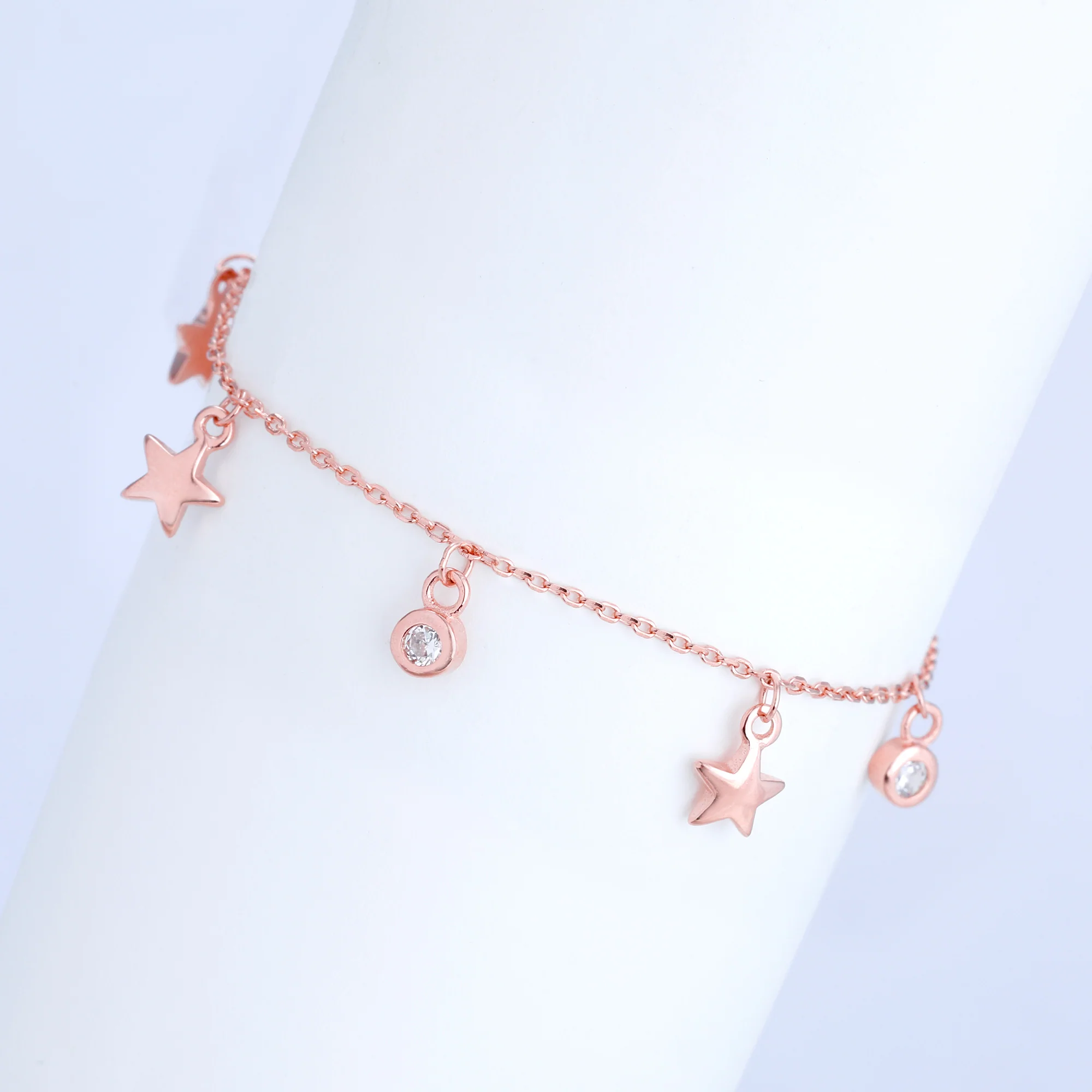 Rose Gold Zircon Marvel Bracelet - Image 2