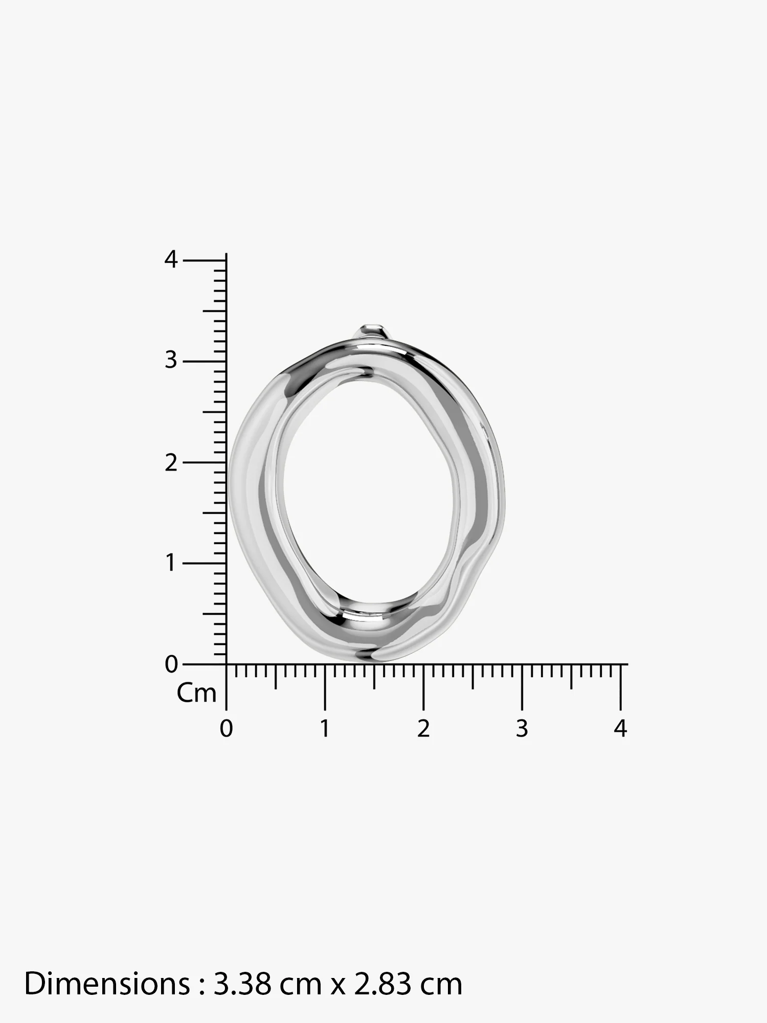 Rounded Edge Stainless Steel Hoop Earrings - Image 6