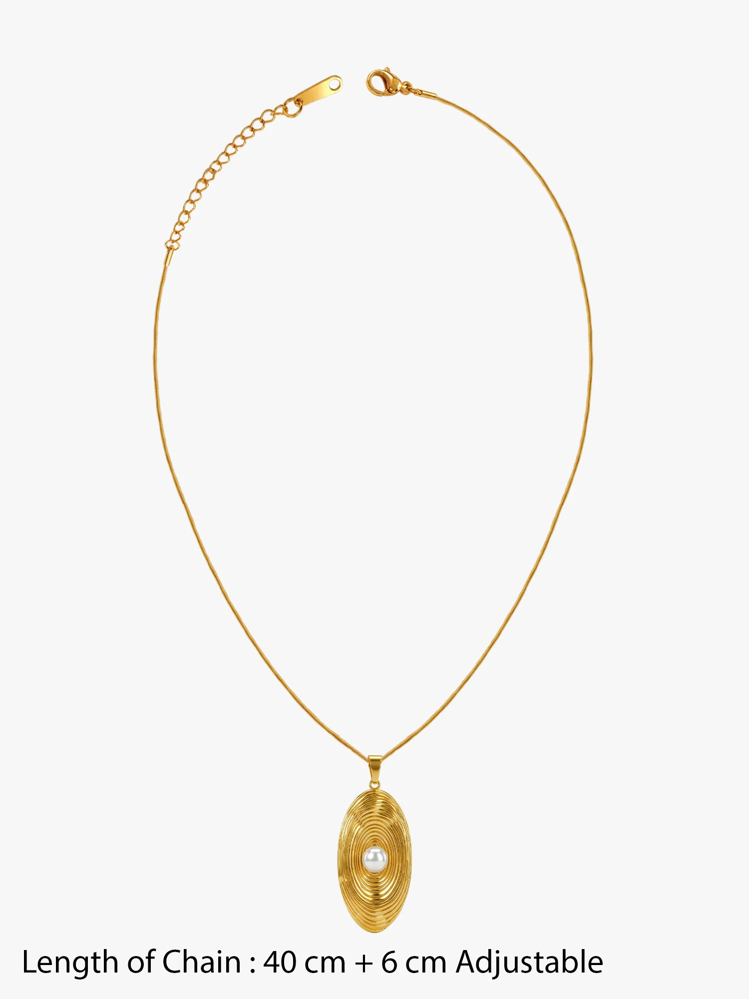 Secret Frame Gold Plated Pendant with Link Chain - Image 7