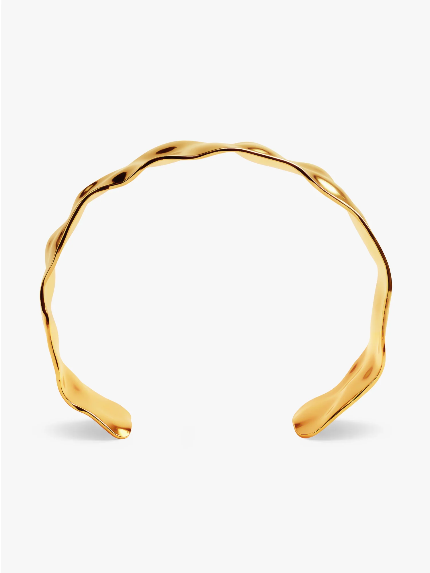 Sharp Energy Gold Plated Cuff Bracelet - Image 5
