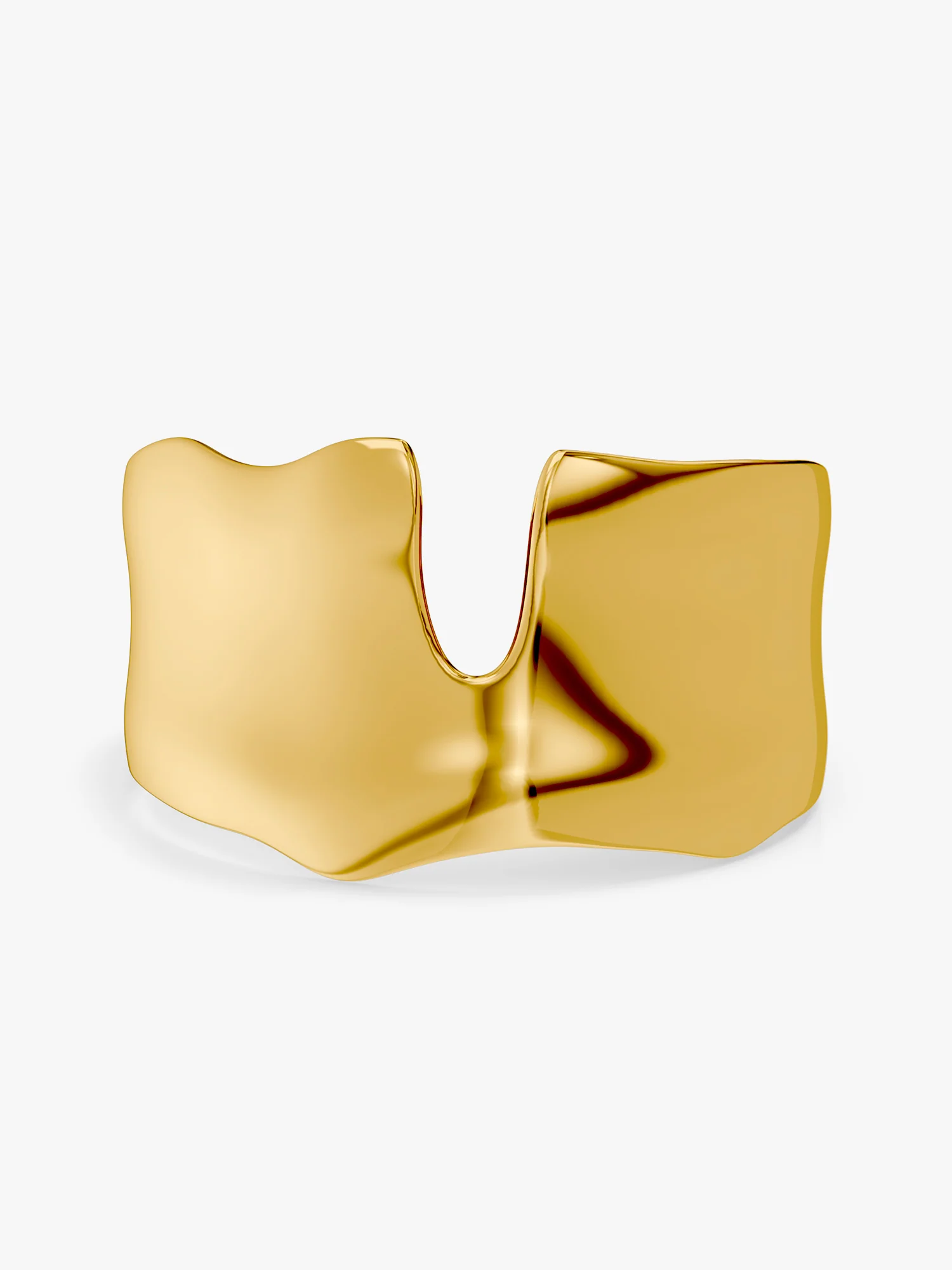 Sharp Mood Gold Plated Cuff Bracelet - Image 2