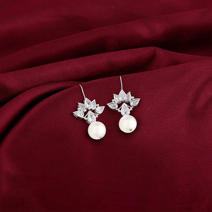 Silver Aaliyah Earrings - Image 2