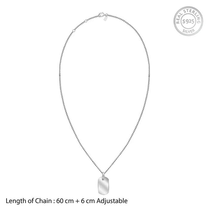 Silver Aegis Amulet Pendant with Box Chain For Him - Image 6