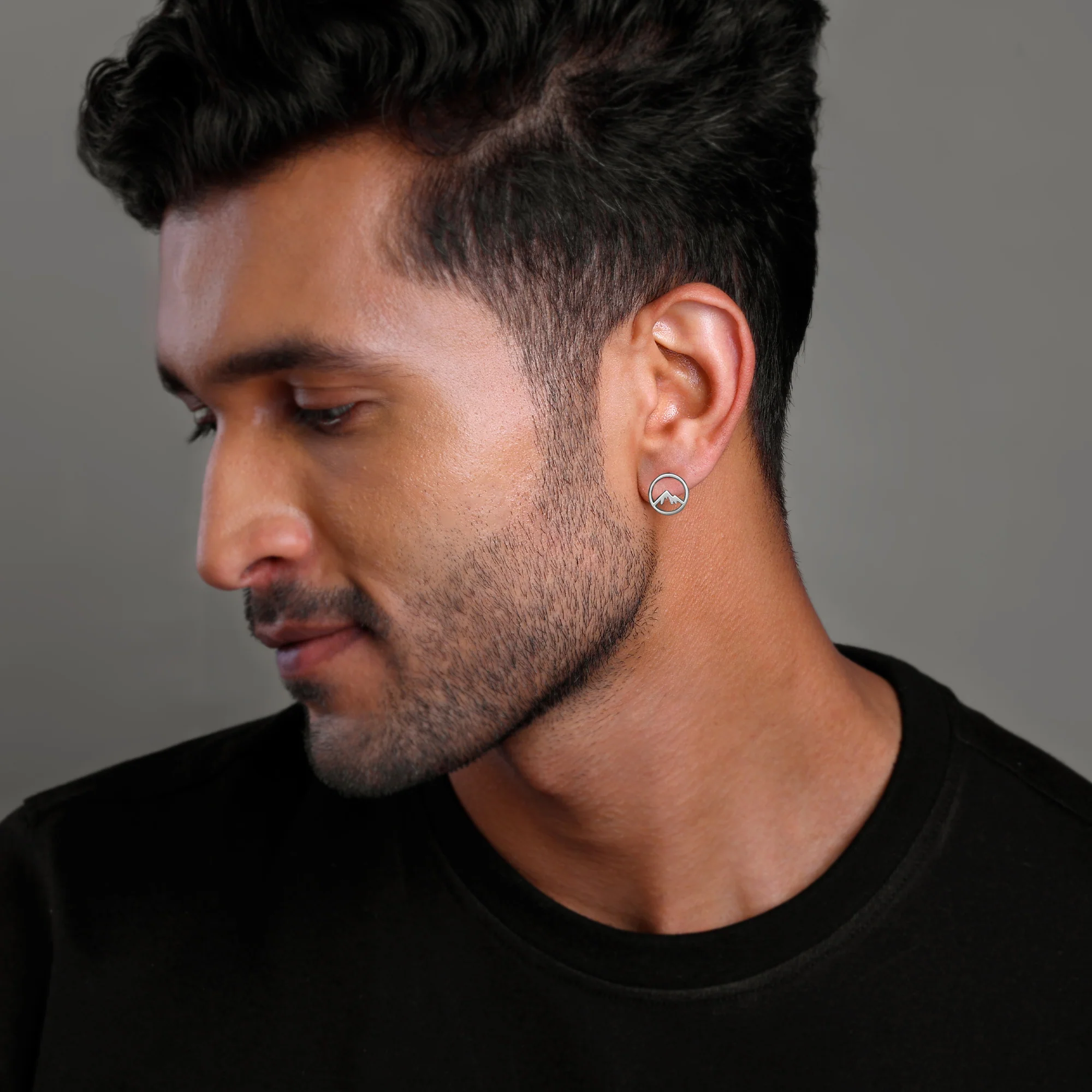 Silver Alpine Stud For Him - Image 4