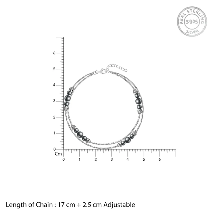Silver Angelina Pearl Bracelet - Image 4