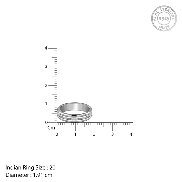 Silver Architect Band For Him - Image 4