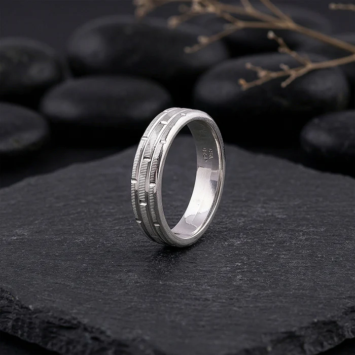 Silver Architect Band For Him (Size 17) - Image 2