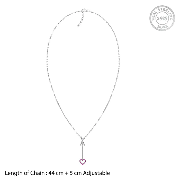 Silver Arrow of Love Necklace - Image 5