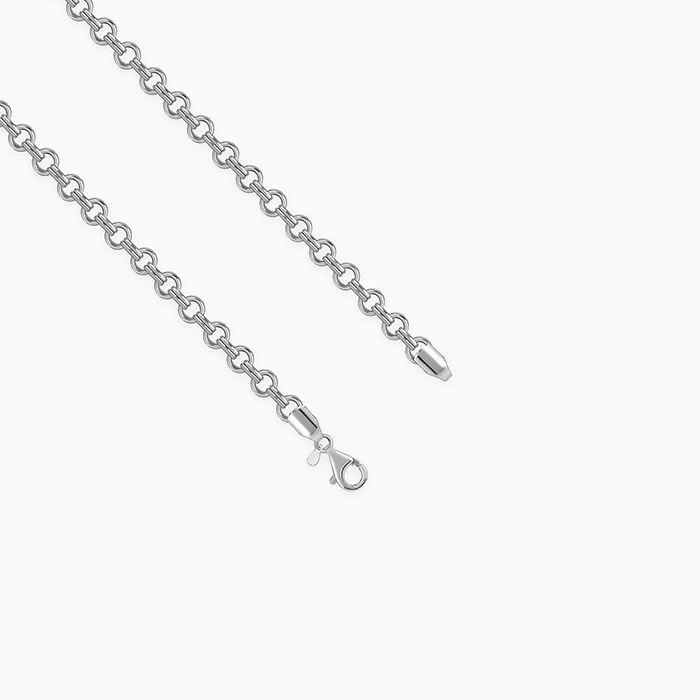Silver Atlas Chain for Him - Image 4