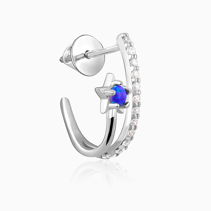 Silver Azure Aura Earrings - Image 4