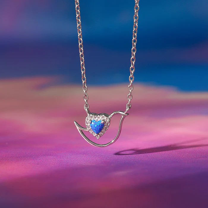 Silver Azure Reverie Necklace - Image 2