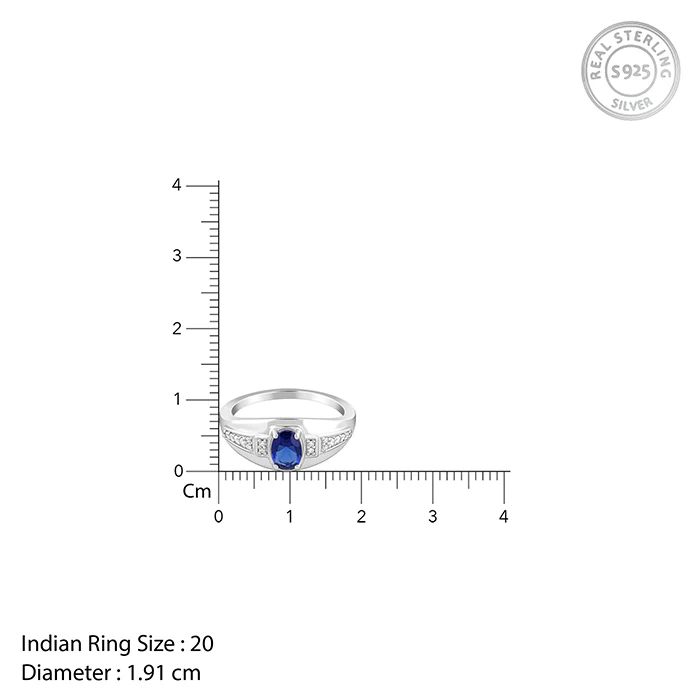 Silver Azure Sentinel Ring For Him - Image 6