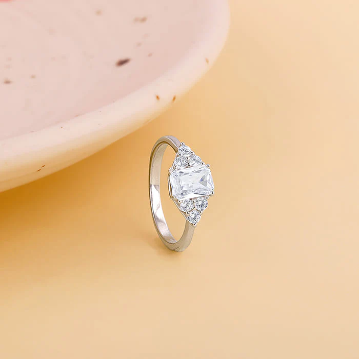 Silver Baguette Perfection Ring - Image 2