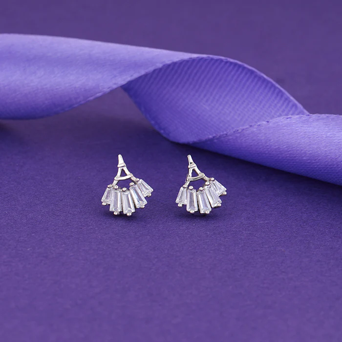 Silver All Eyes on You Earrings - Image 2